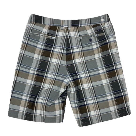 O’Neill Plaid Shorts Men’s 34 Multicolor Check Flat Front Casual Skate Surf - Picture 1 of 11